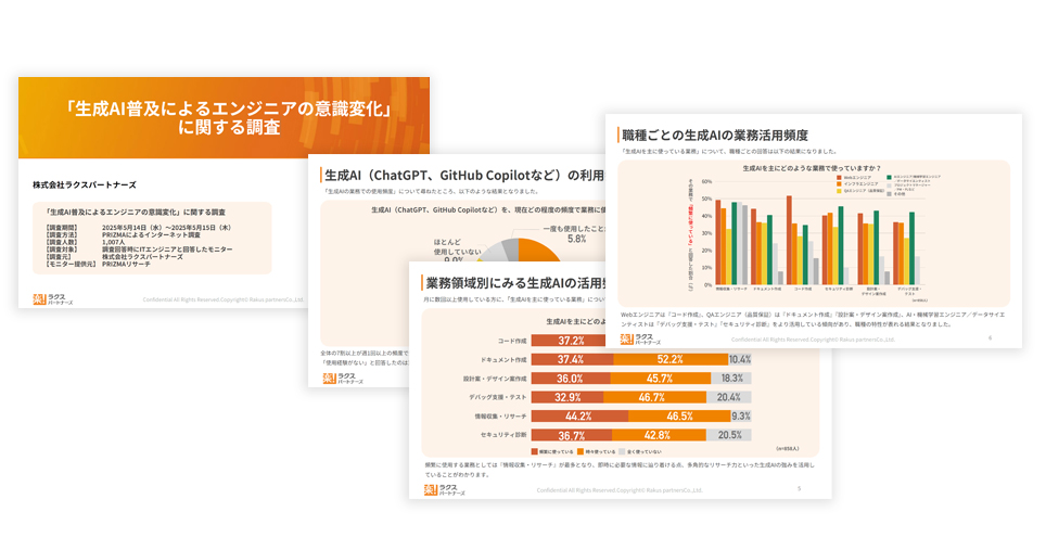 「生成AI普及によるエンジニアの意識変化」に関する調査