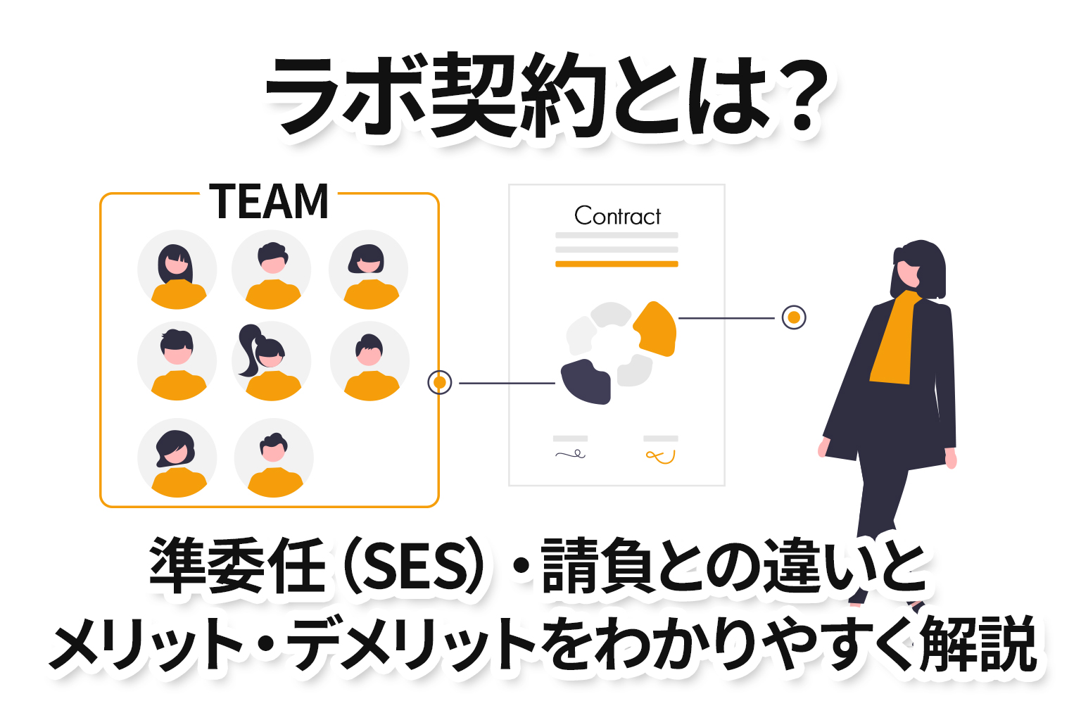 ラボ契約とは？準委任（SES）・請負との違いとメリット・デメリットを 