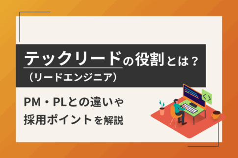 テックリード（リードエンジニア）の役割とは？PM・PLとの違いと採用のポイントを解説